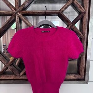 Zara Fuchsia Knit Top